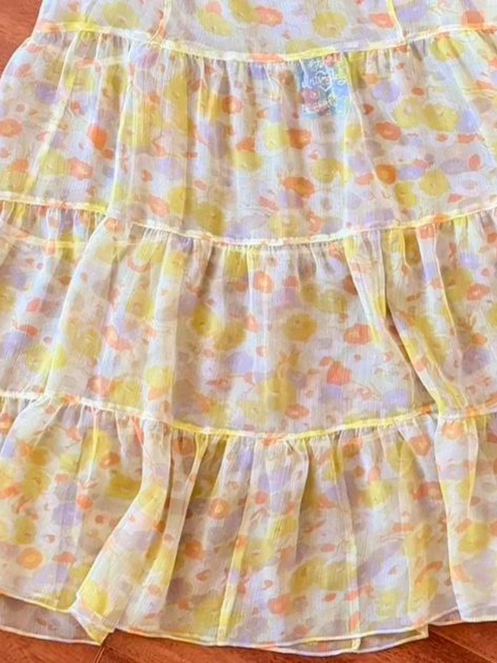 Free People Floral Sheer Babydoll Nightgown S NWT
